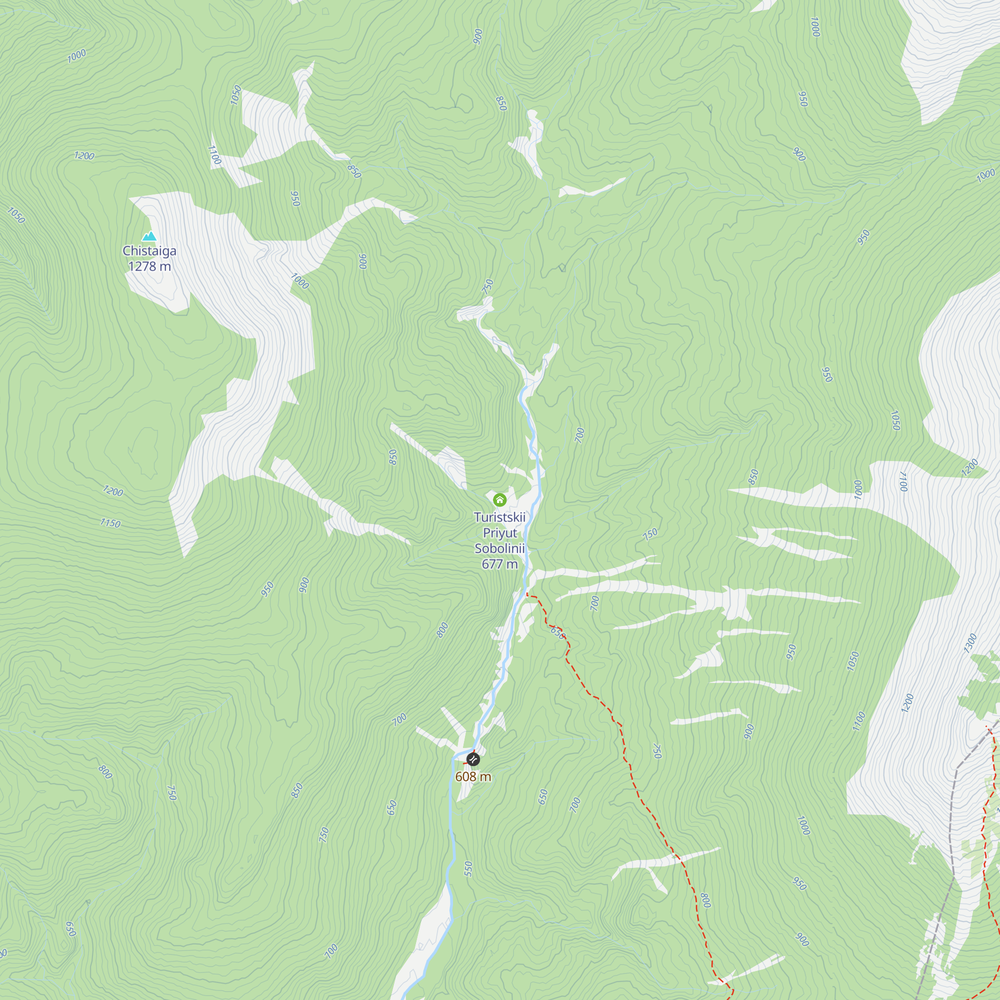 Turistskii Priyut Sobolinii map