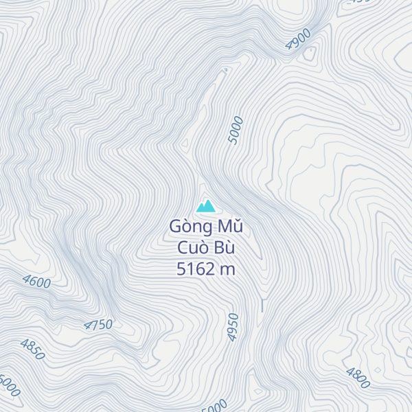 Map of Gòng Mǔ Cuò Bù