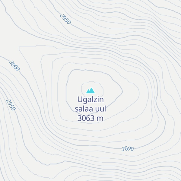 Map of Ugalzin salaa uul