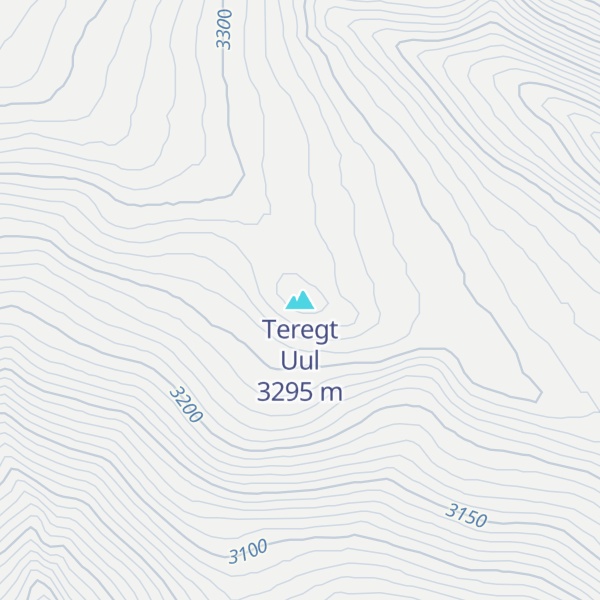 Map of Teregt Uul