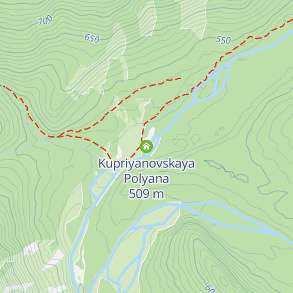 Map of Kupriyanovskaya Polyana