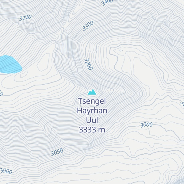 Map of Tsengel Hayrhan Uul
