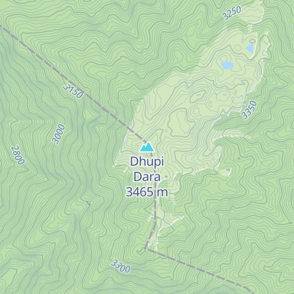 Map of Dhupi Dara