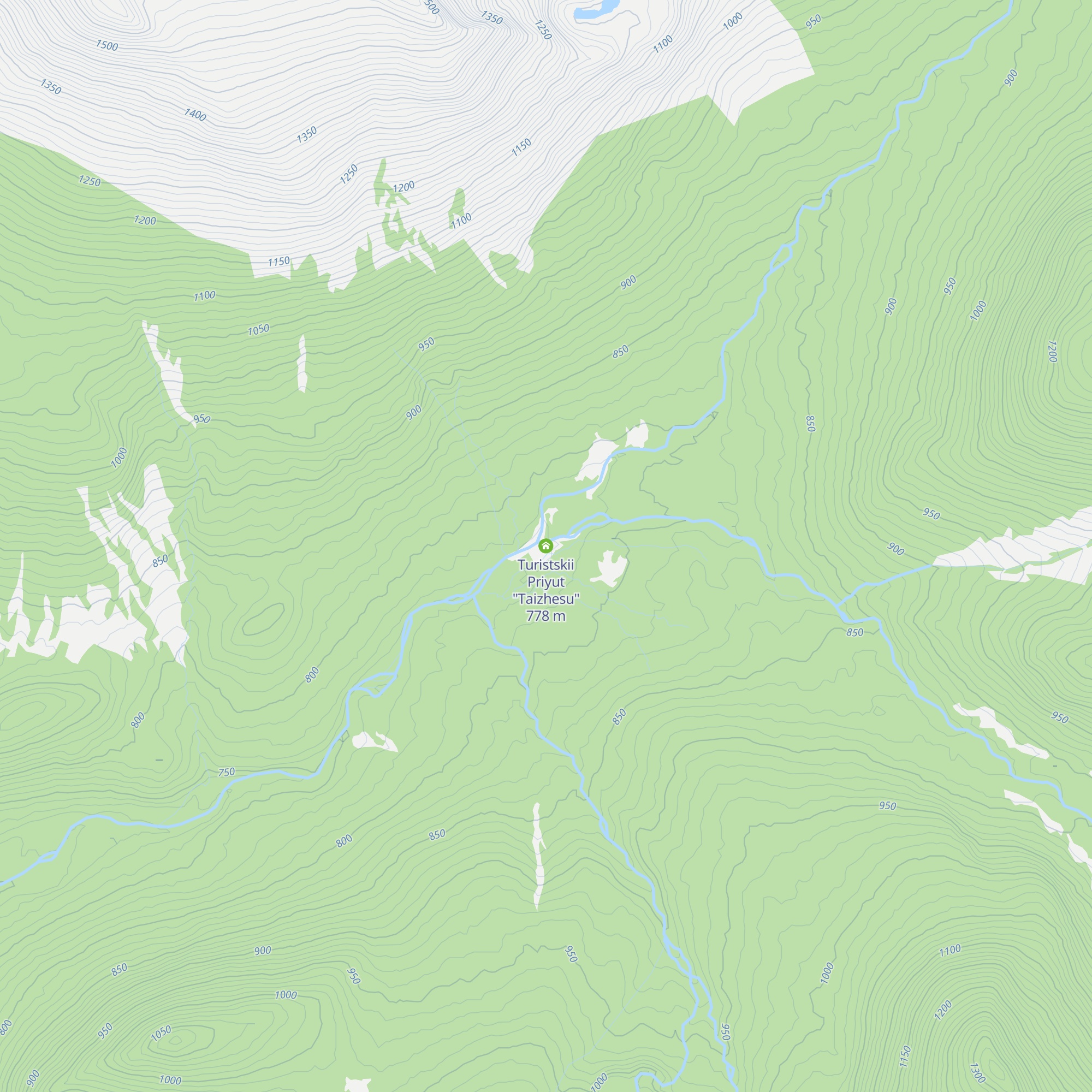 Turistskii Priyut "Taizhesu" map