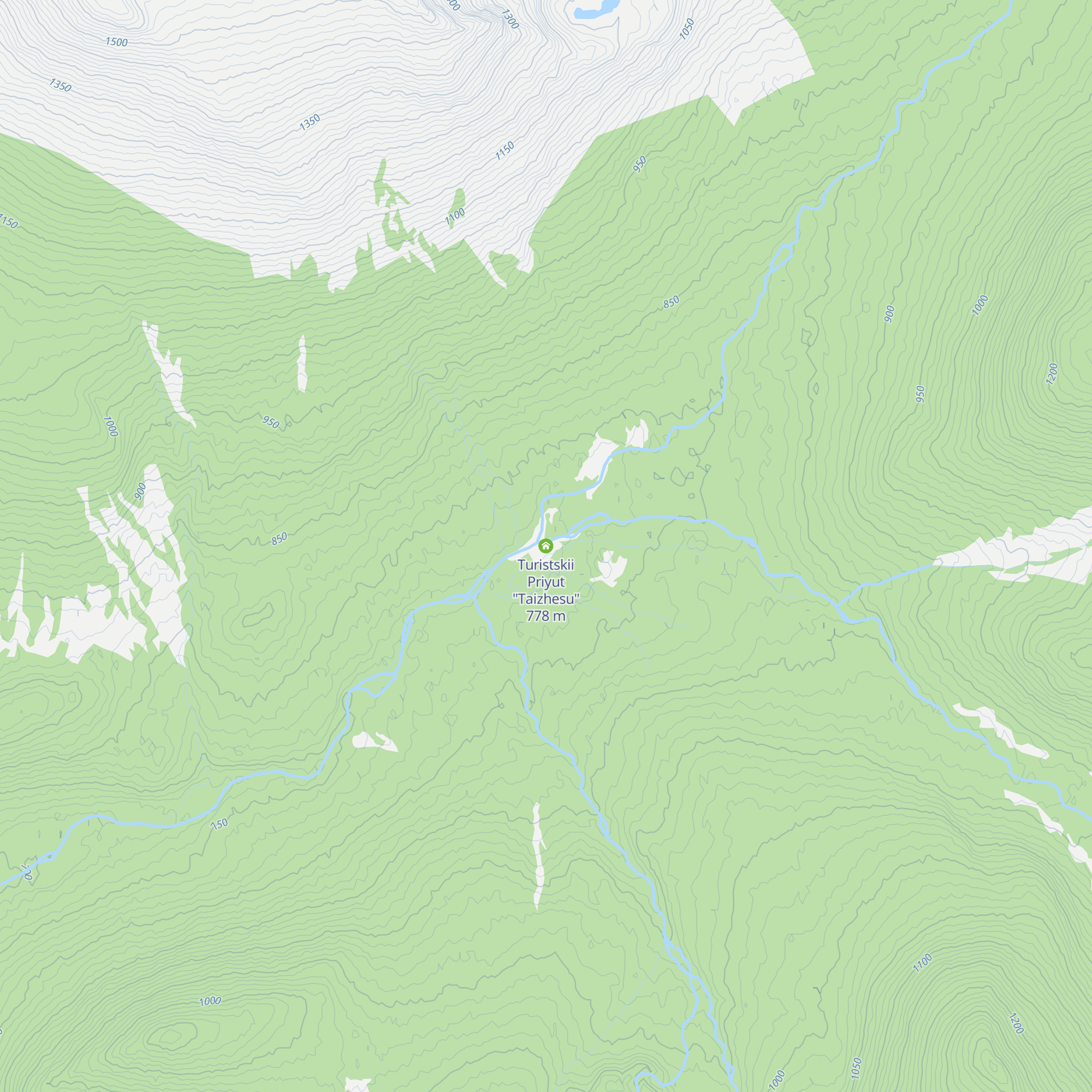 Turistskii Priyut "Taizhesu" map