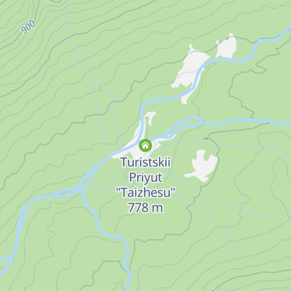 Map of Turistskii Priyut "Taizhesu"