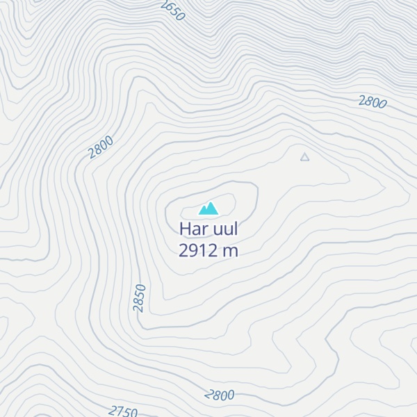 Map of Har uul