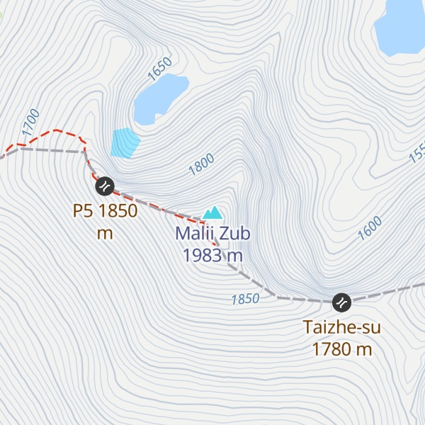Map of Malii Zub