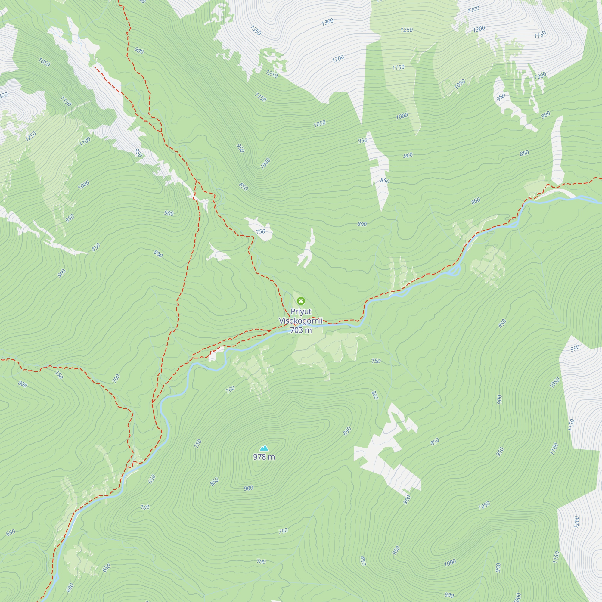 Priyut Visokogornii map