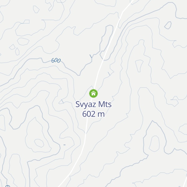 Map of Svyaz Mts
