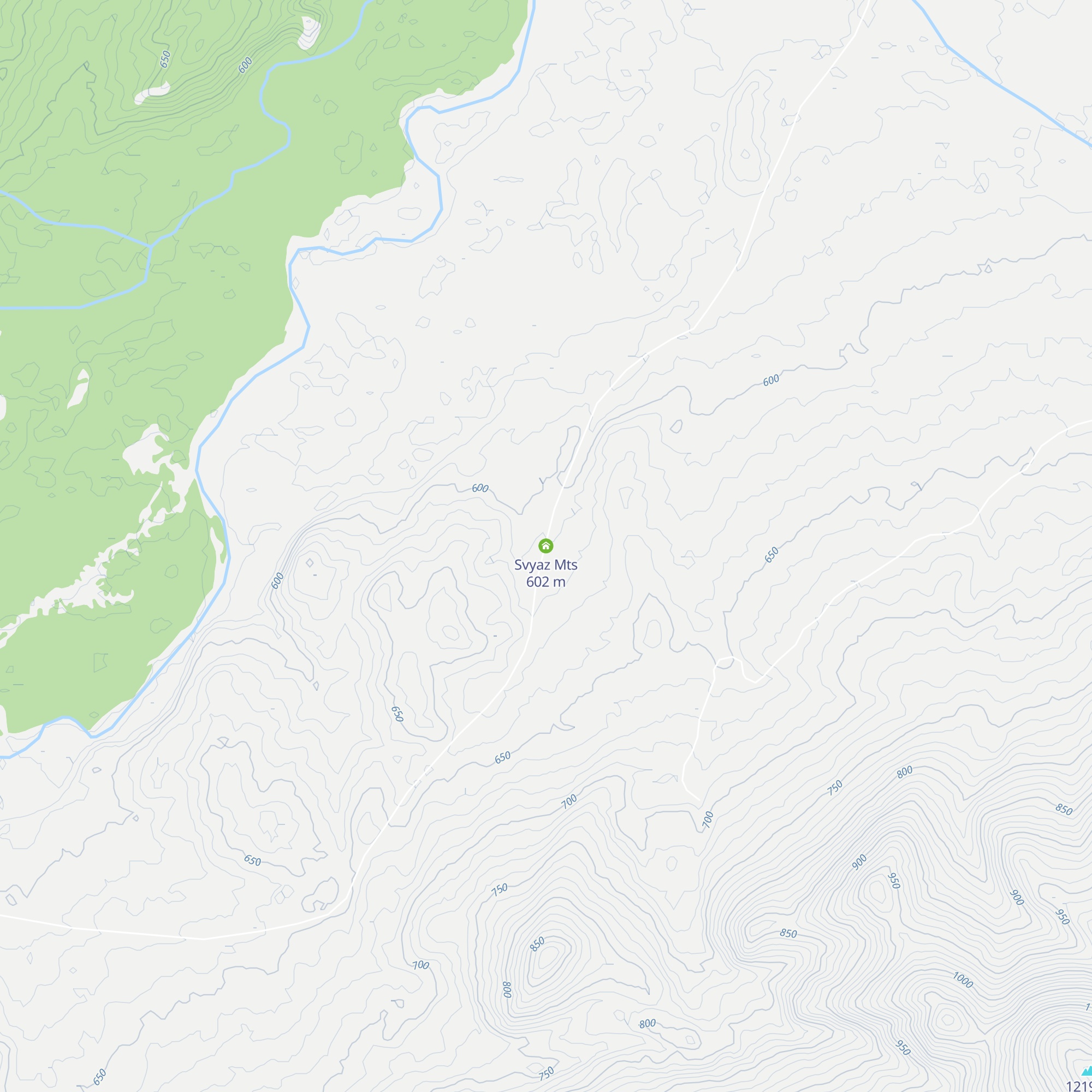 Svyaz Mts map