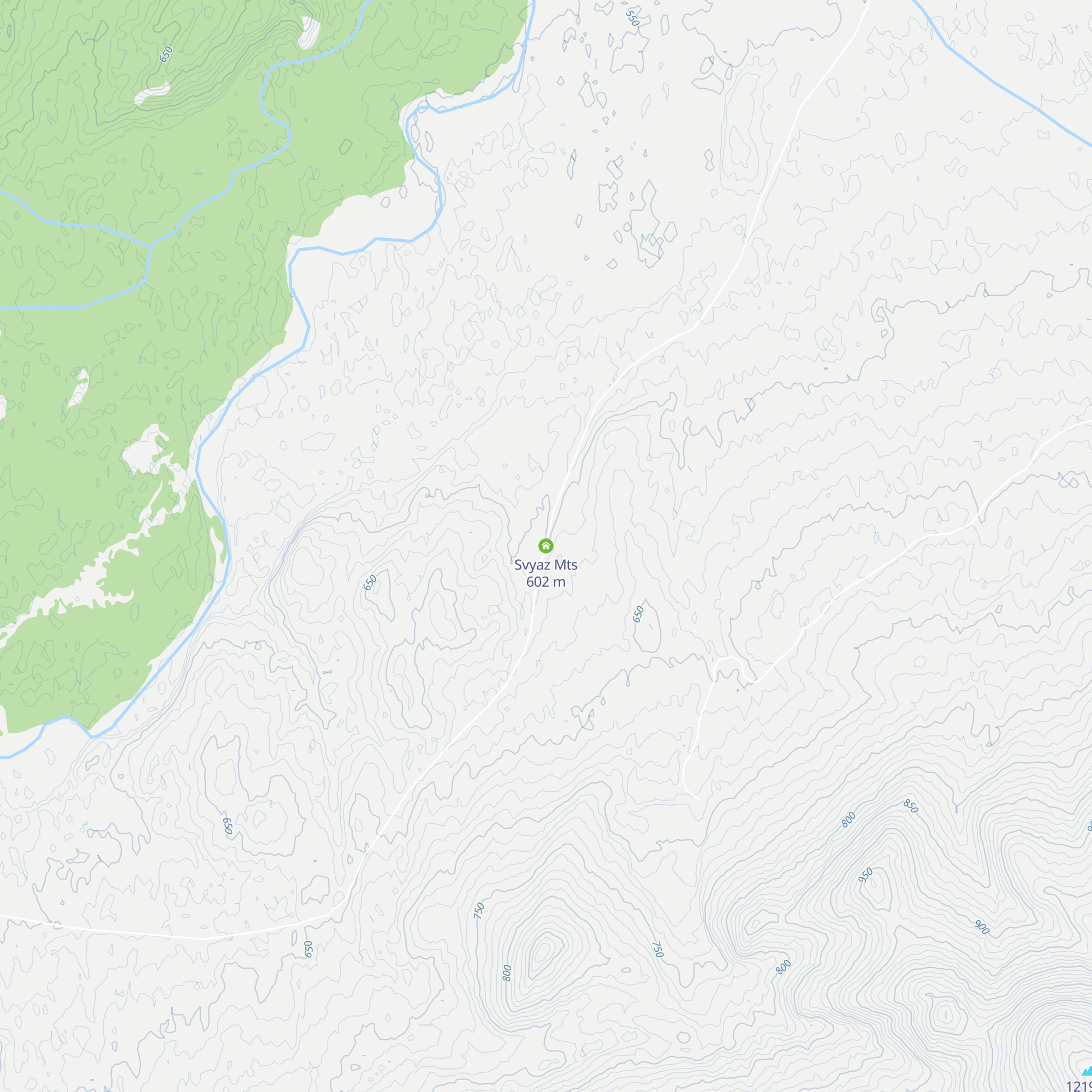 Svyaz Mts map