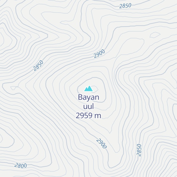Map of Bayan uul
