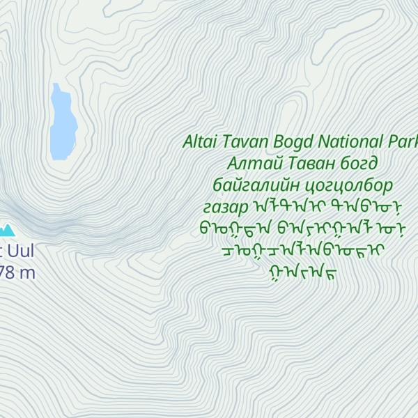 Map of Tsagaan Uul