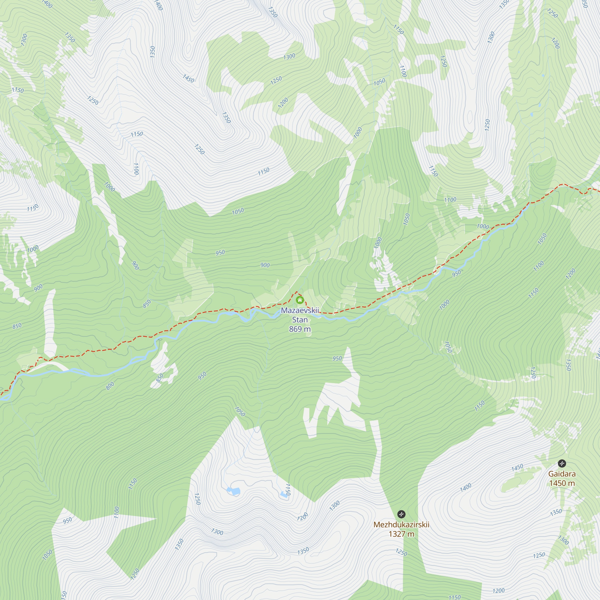 Mazaevskii Stan map