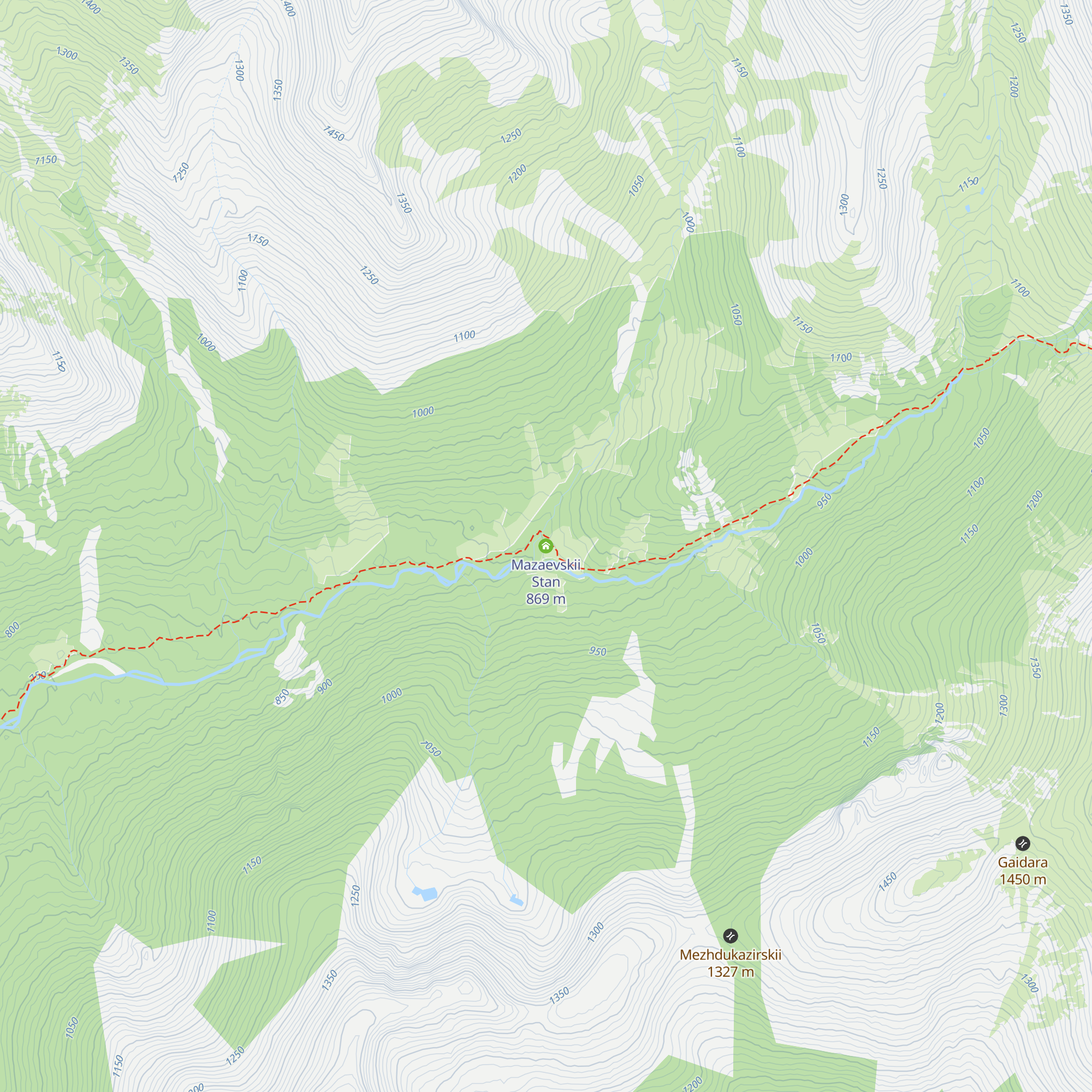 Mazaevskii Stan map