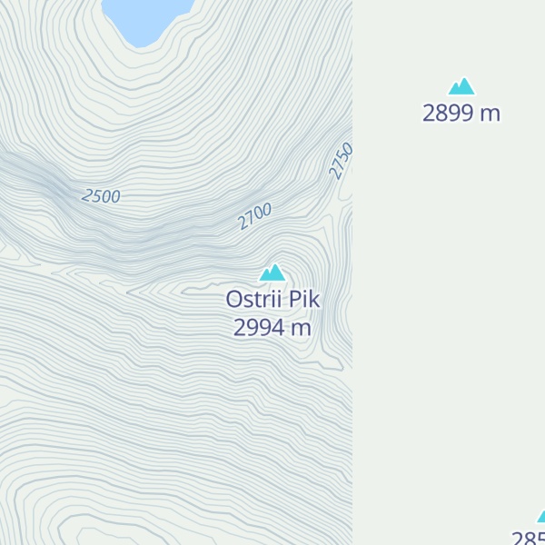 Map of Ostrii Pik