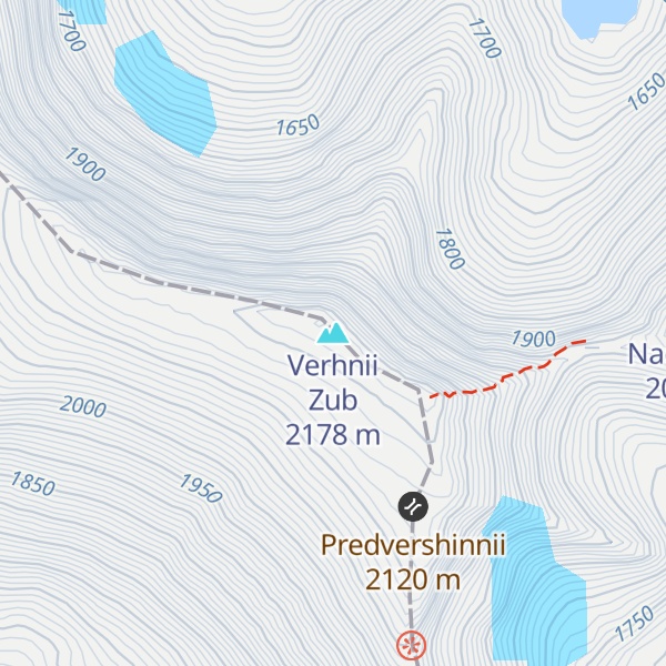 Map of Verhnii Zub