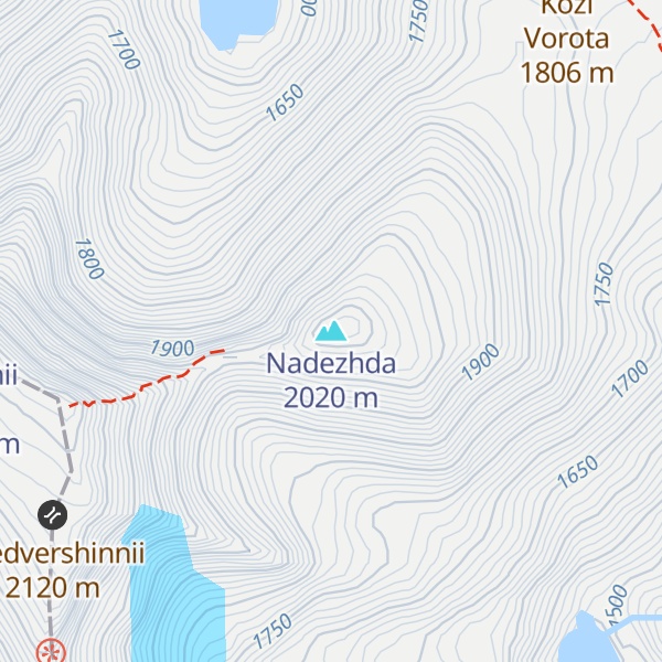 Map of Nadezhda