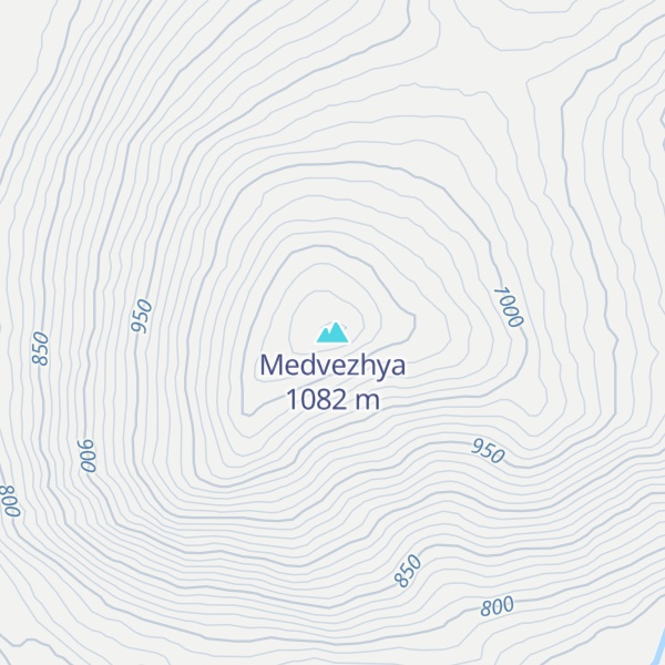 Map of Medvezhya