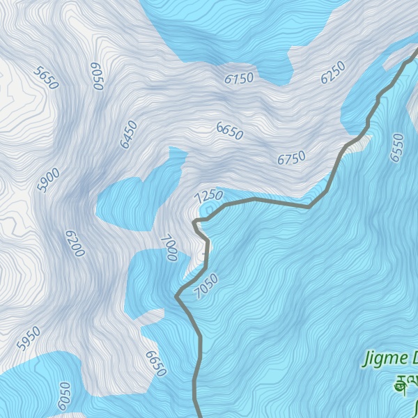 Map of Jomolhari