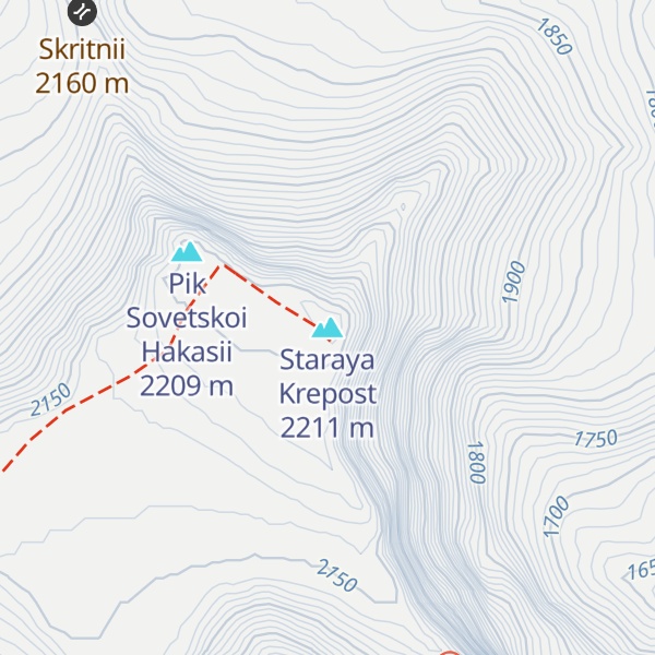 Map of Staraya Krepost