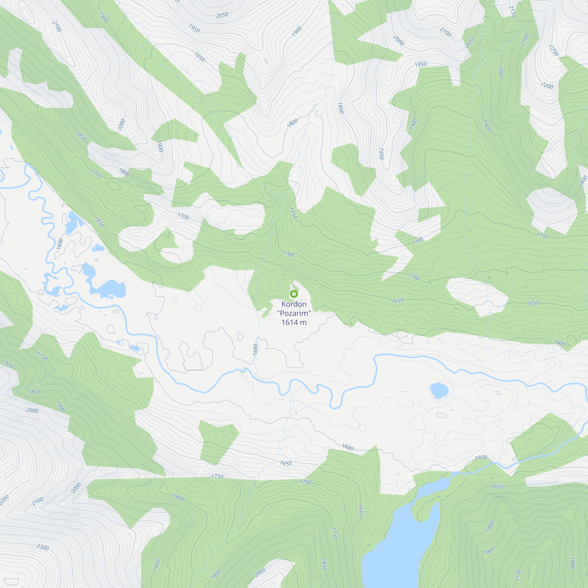 Kordon "Pozarim" map