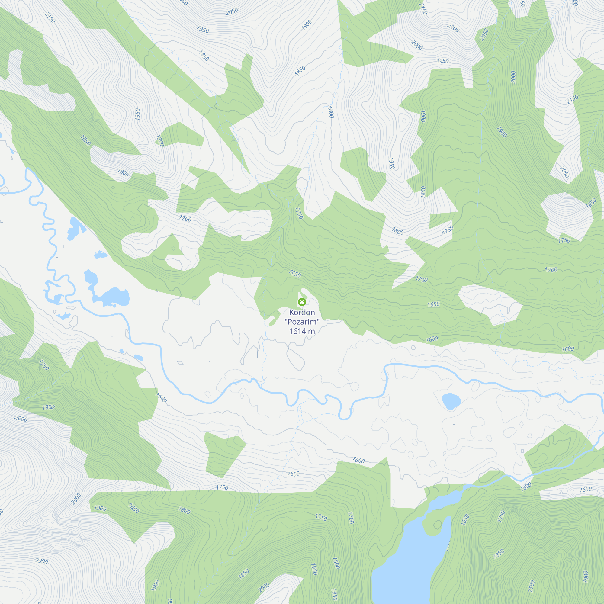 Kordon "Pozarim" map