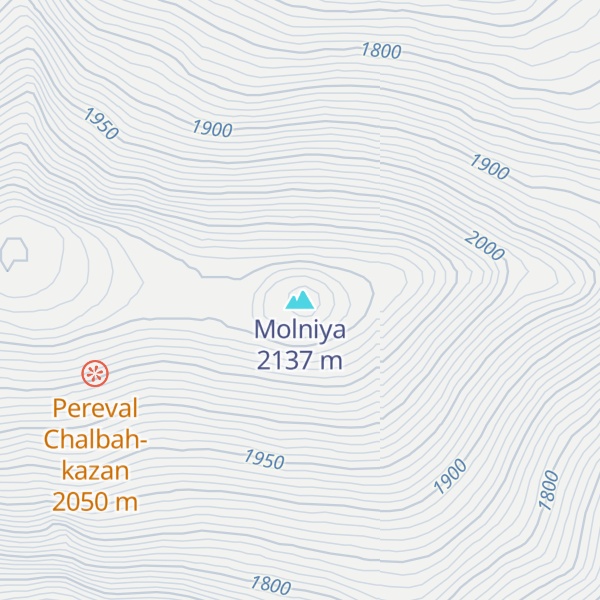 Map of Molniya