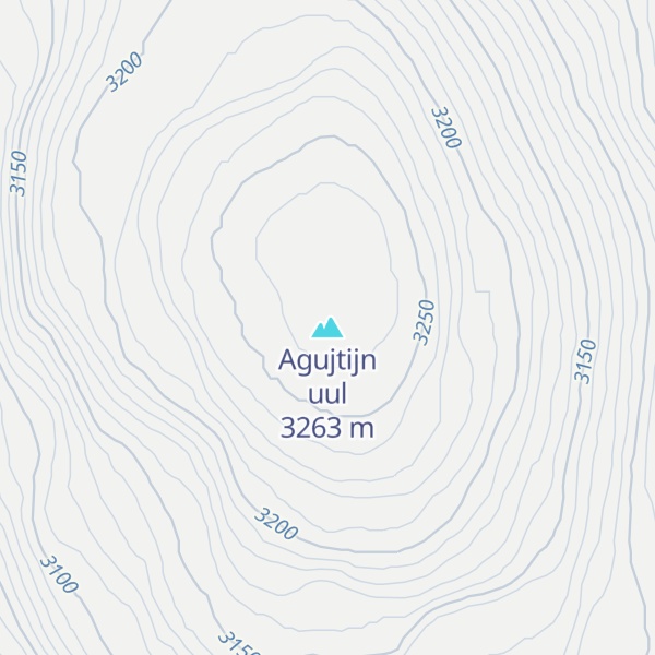Map of Agujtijn uul