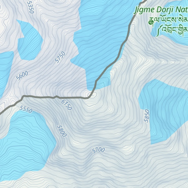 Map of Tserim Kang/Yangmo Kelang