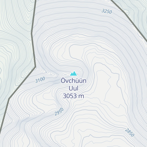 Map of Övchüün Uul