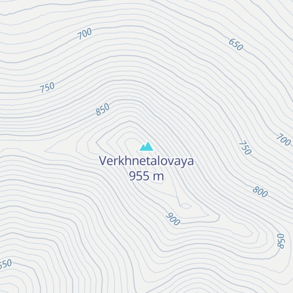 Map of Verkhnetalovaya