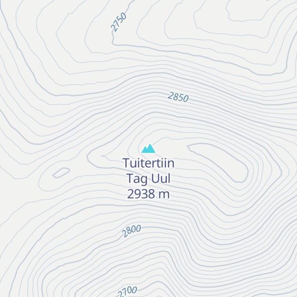 Map of Tuitertiin Tag Uul