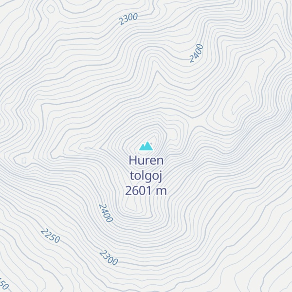 Map of Huren tolgoj