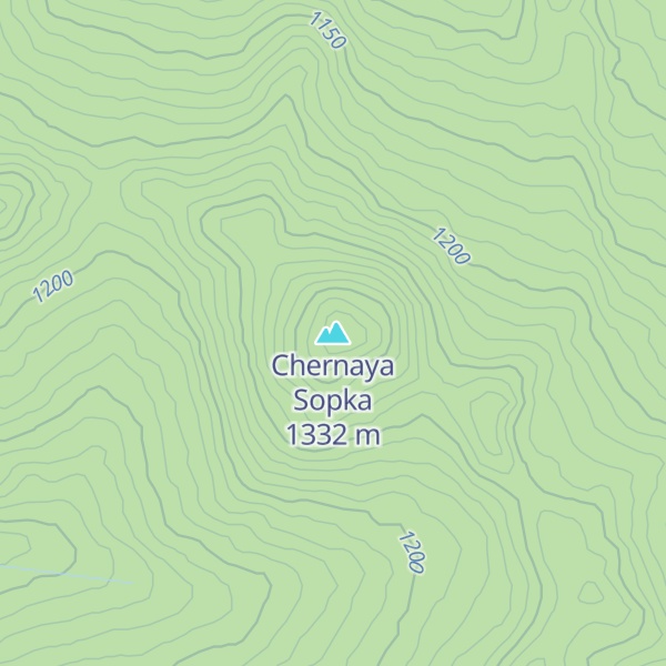 Map of Chernaya Sopka