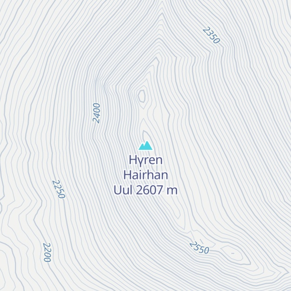 Map of Hүren Hairhan Uul