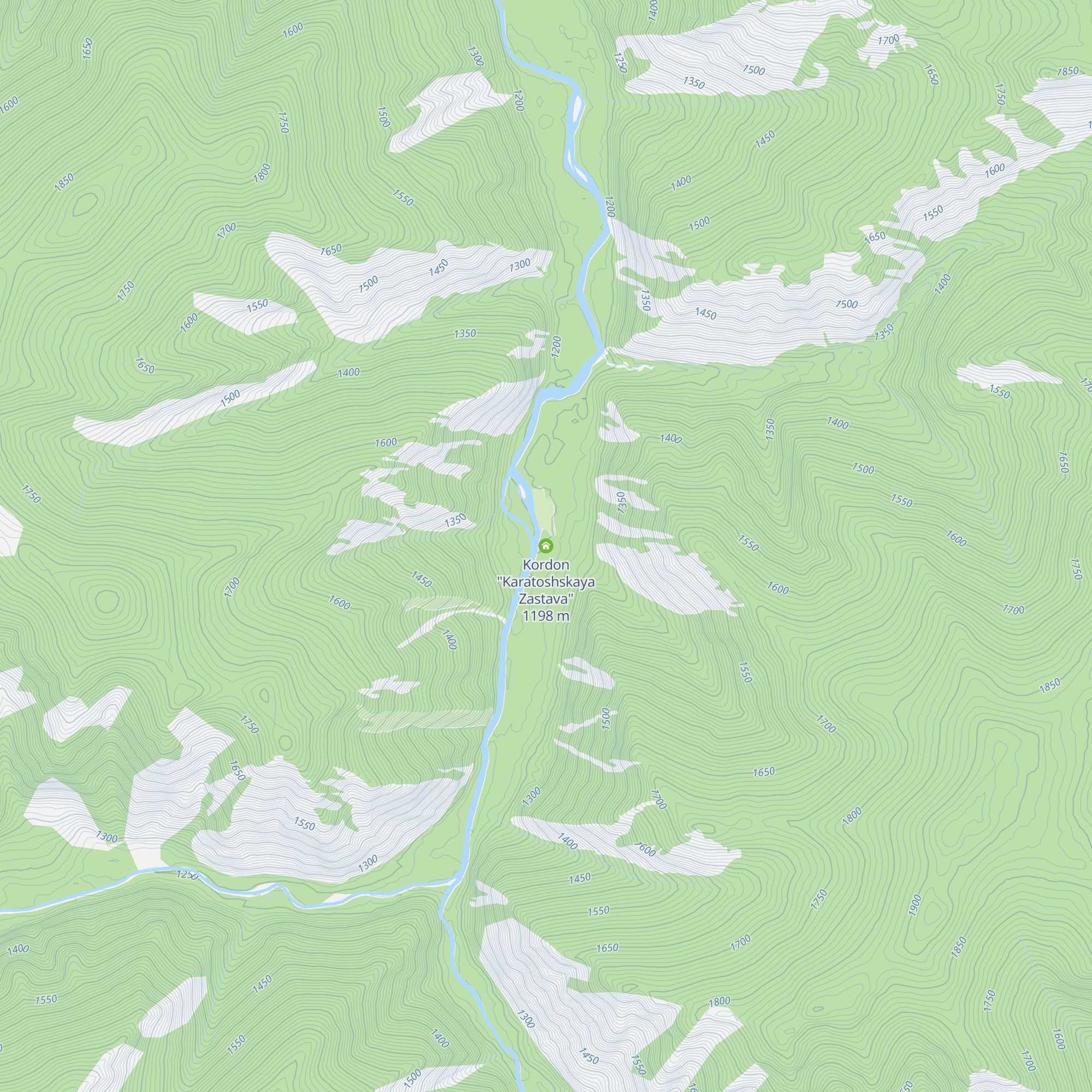 Kordon "Karatoshskaya Zastava" map