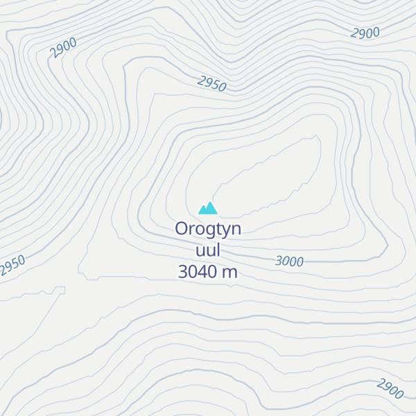 Map of Orogtyn uul