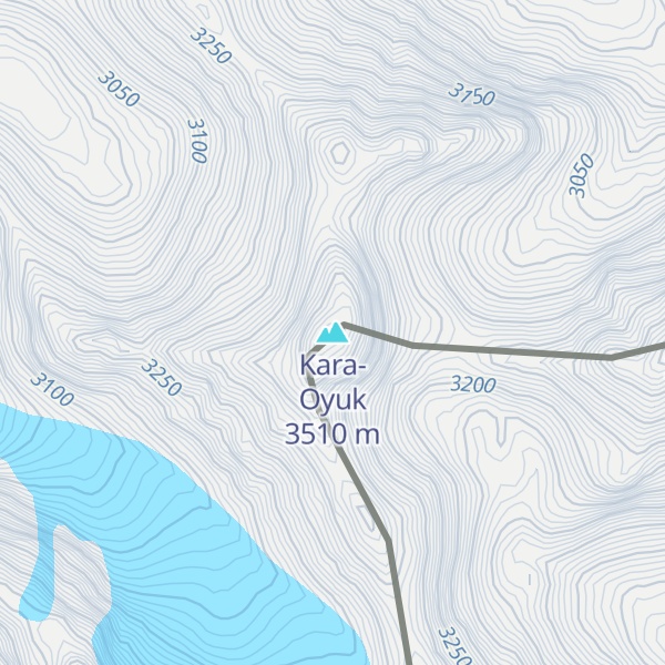 Map of Kara-Oyuk