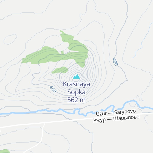 Map of Krasnaya Sopka