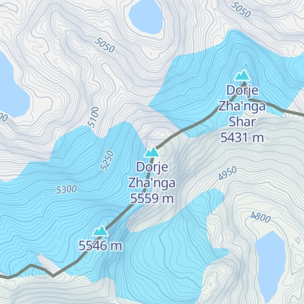 Map of Dorje Zha'nga