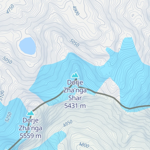 Map of Dorje Zha'nga Shar