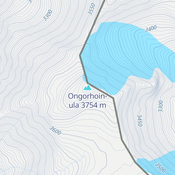 Map of Ongorhoin-ula