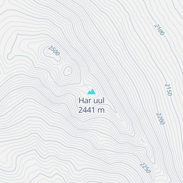 Map of Har uul