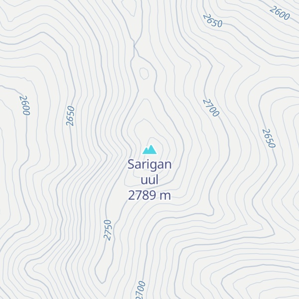Map of Sarigan uul