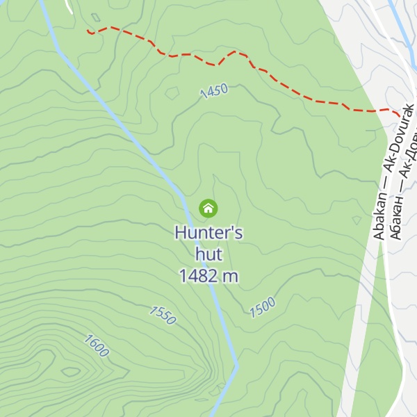 Map of Hunter's hut