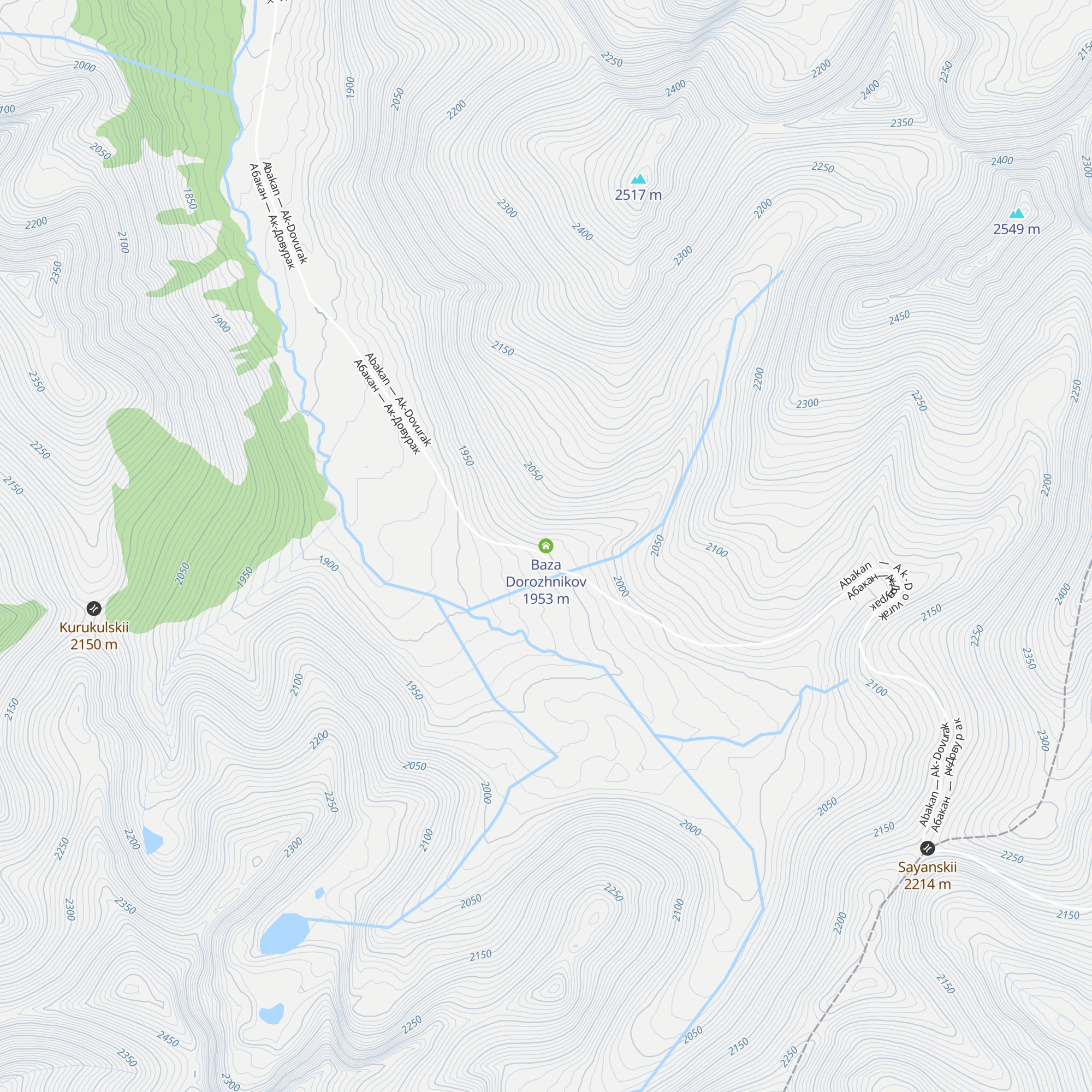 Baza Dorozhnikov map