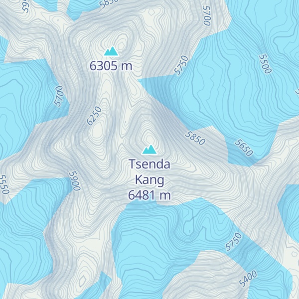 Map of Tsenda Kang