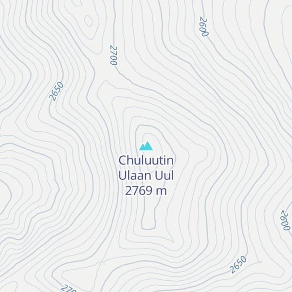 Map of Chuluutin Ulaan Uul